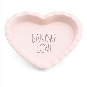 PINK Rae Dunn “Baking Love” Heart Dish